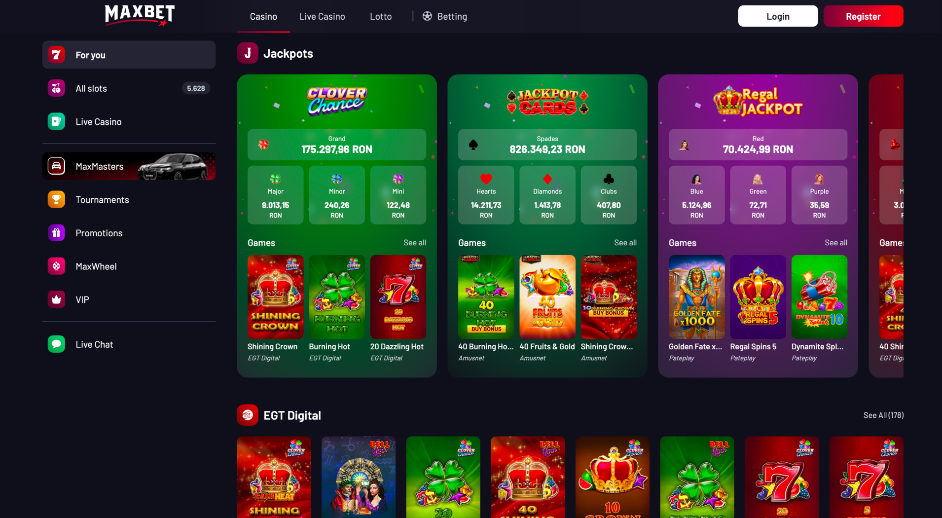 MaxBet Casino screenshot 2