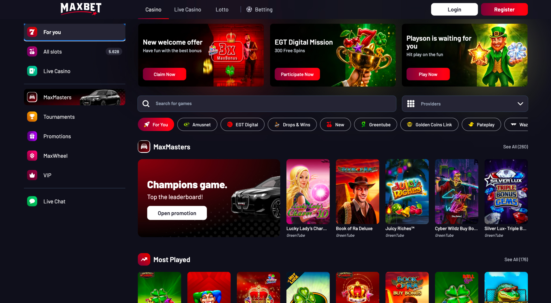 MaxBet Casino screenshot 3