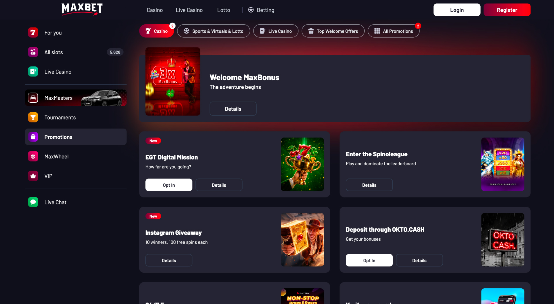 MaxBet Casino screenshot 4