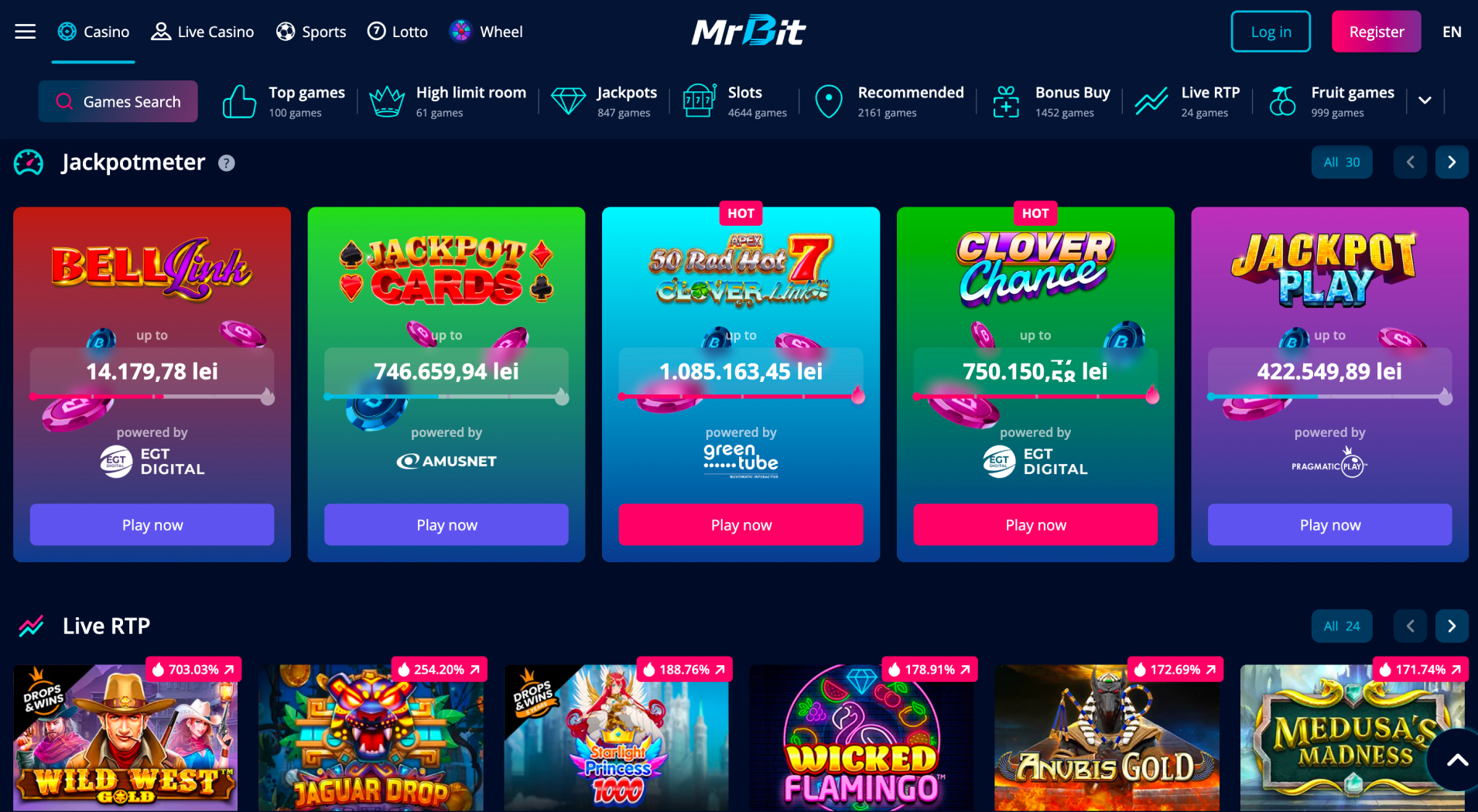 Mr Bit Casino screenshot 4
