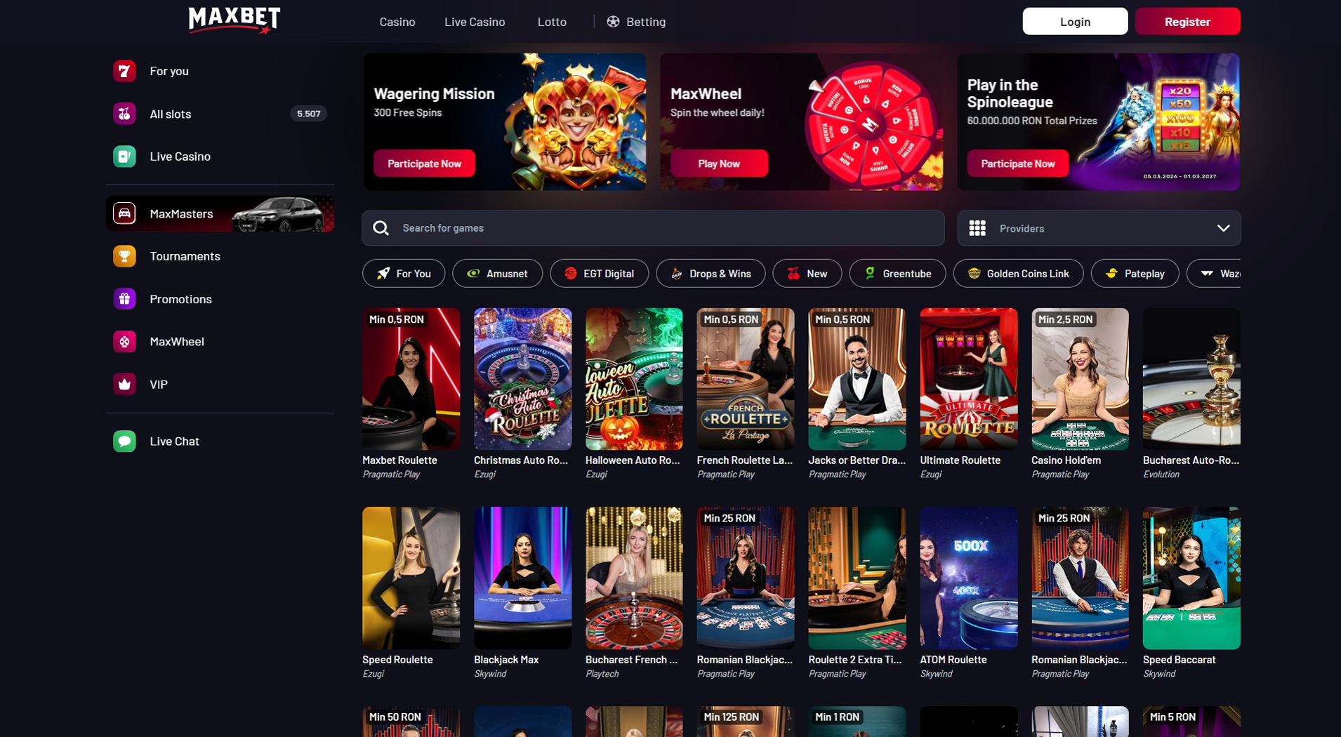 8. MaxBet Casino
