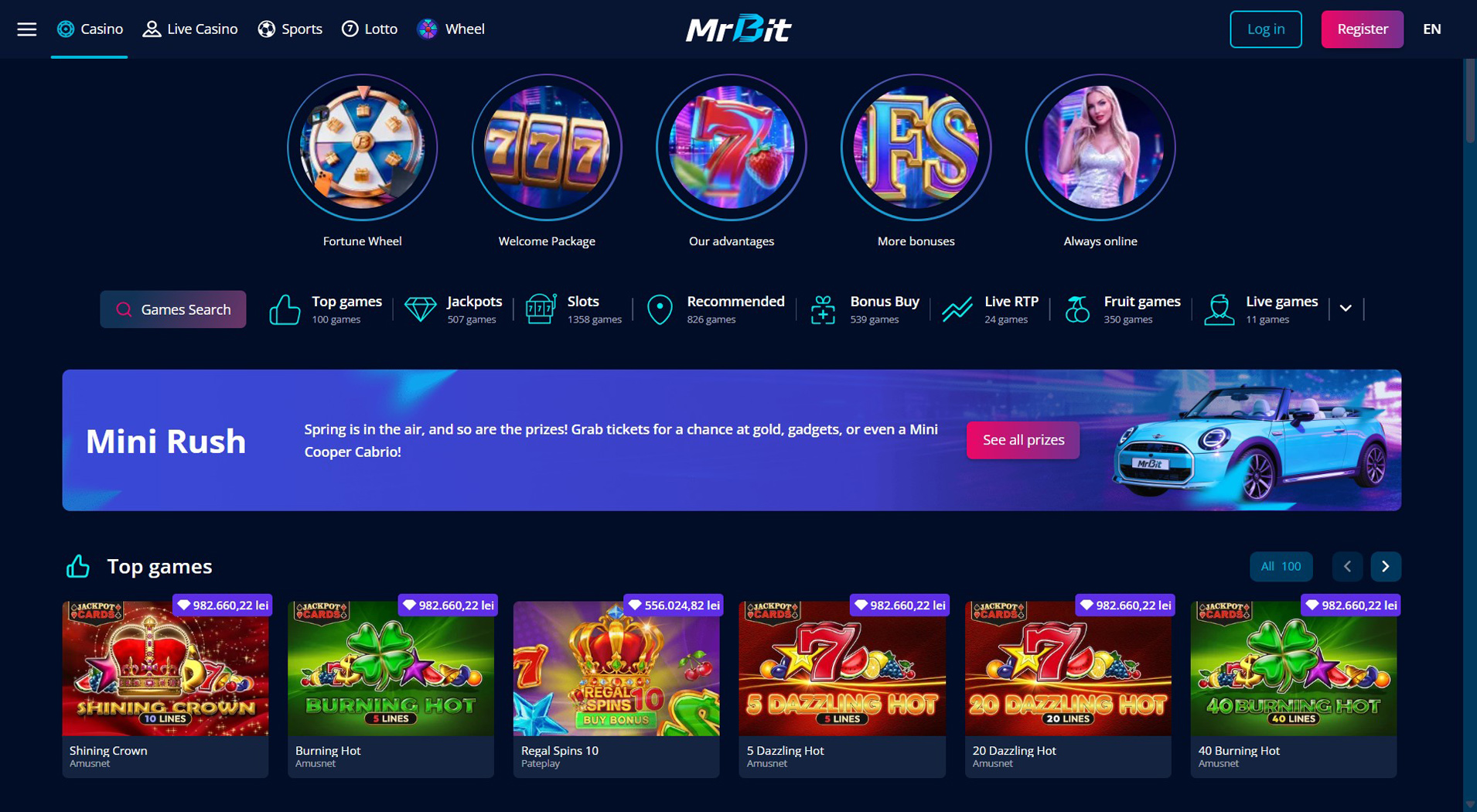 6. Mr Bit Casino