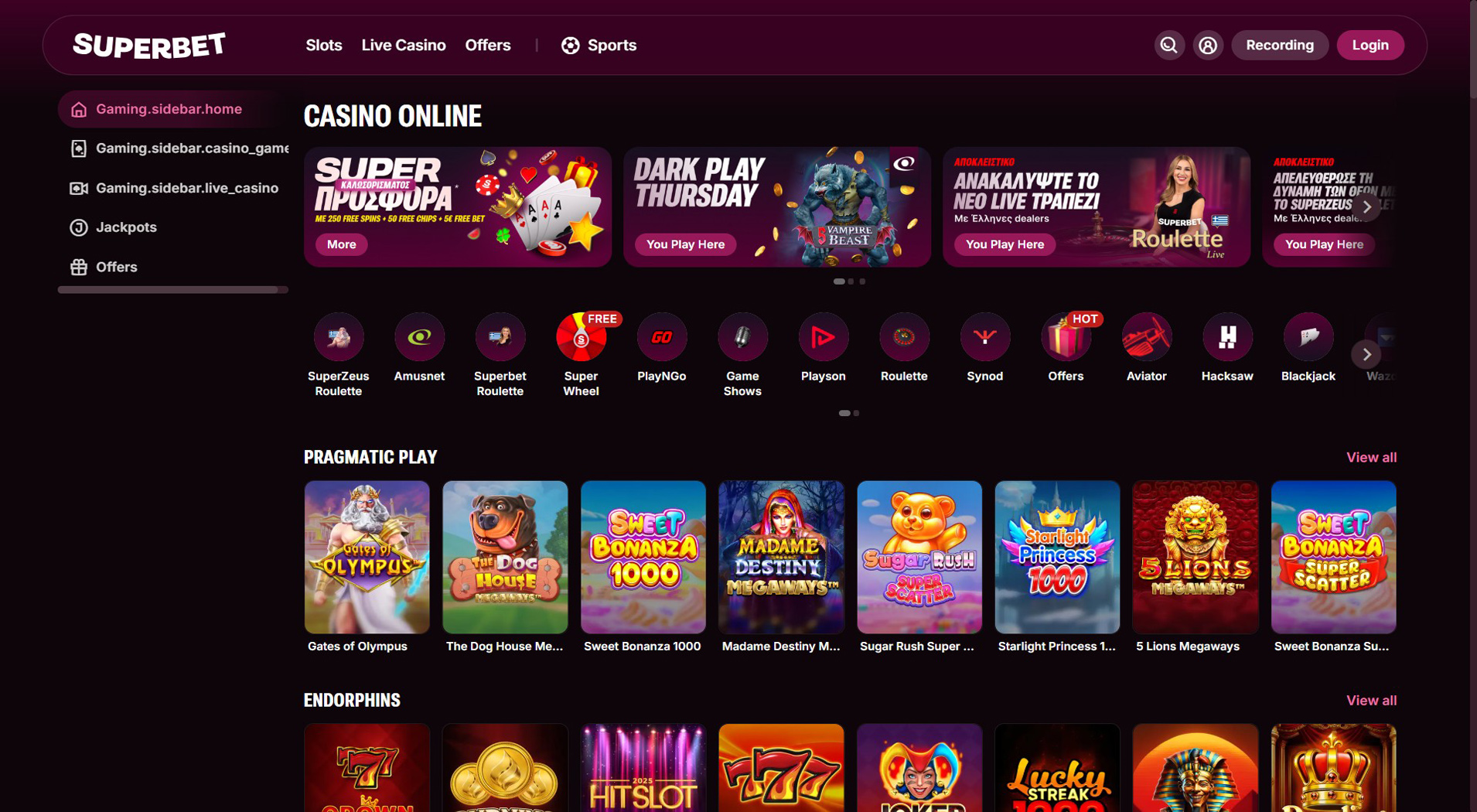 3. Superbet Casino